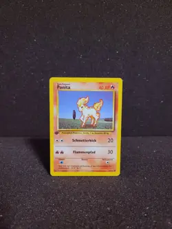 Pokemon Karte Ponita - 1. Edition - 60/102 Basis Set - Image 1