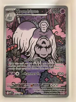 Houndstone 145/132 Illustration Rare Mega Evolution Pokemon NM - Image 1