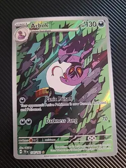 Arbok - 176/162 - Pokemon Temporal Forces Illustration Rare Card NM - Image 1
