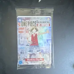 Bandai Namco One Piece CCG Monkey D. Luffy US Voyage Promo Card OP04-CHP03 - Image 1