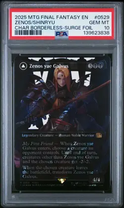 2025 MTG FINAL FANTASY #0529 SHINRYU, TRANSCENDENT RIVAL/ZENOS YAE GALVUS PSA 10 - Image 1