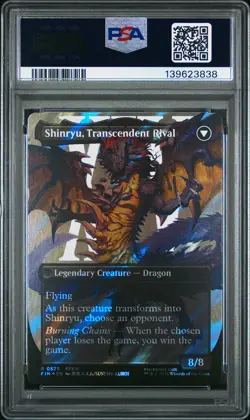 2025 MTG FINAL FANTASY #0529 SHINRYU, TRANSCENDENT RIVAL/ZENOS YAE GALVUS PSA 10 - Image 2