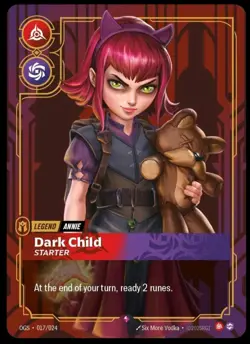 Annie - Dark Child (Starter) [OGS - 017/024] - NM TCG Riftbound - Image 1