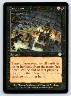 Magic: The Gathering Suppress Apocalypse UNCOMMON 52 Baxa NM - Image 1