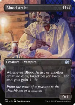 Blood Artist (Borderless) 352 Uncommon Double Masters 2022 Near Mint- - Image 1