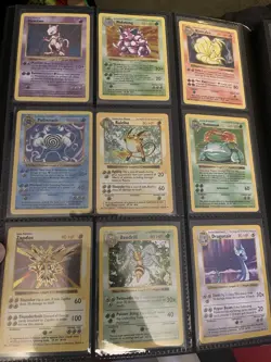 Pokemon Binder Complete Shadowless base Set Collection All Cards In NM To LP - Image 2