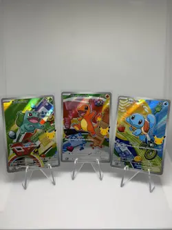 First Partner Illustration Collection Series 1 Kanto Starters Pokemon NM - Image 1