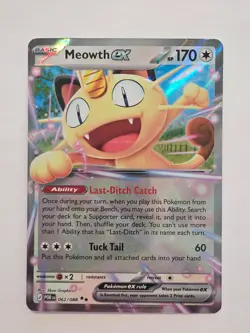 Meowth EX 062/088 Perfect Order Double Rare Holo Pokemon - Image 1