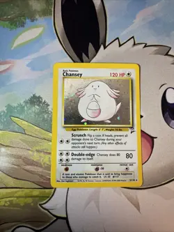 Pokemon Chansey 003/130 Base Set 2 Holo Rare LP - Image 1