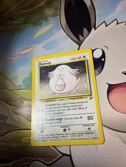 Pokemon Chansey 003/130 Base Set 2 Holo Rare LP - Image 3