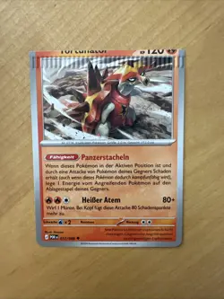 Pokemon Tortunator POR 017/088 Optimale Ordnung DE NM MISSPRINT/MISSCUT Unikat - Image 1