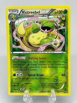 Pokemon TCG Victreebel 3/111 Reverse Holo Rare XY Furious Fists X&Y 2014 NM - Image 1