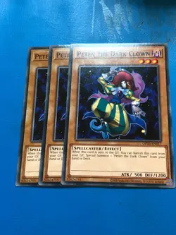 YUGIOH 3x Common Peten The Dark Clown OP16-EN017/EP1-EN005 - Image 1