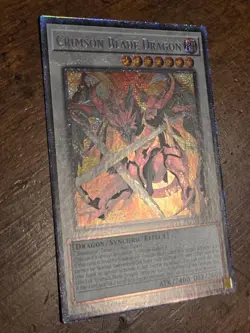Crimson Blade Dragon BLZD-EN037 Starlight Rare Yugioh Blazing Dominion Mint - Image 2