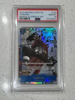 2023 One Piece TCG (OP-03) 'Pillars of Strength' Manga Sogeking PSA 10 [English] - Image 1
