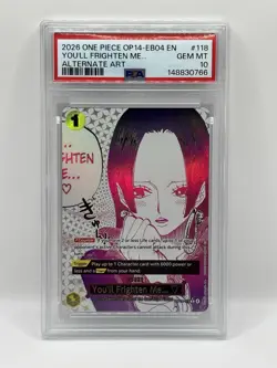 One Piece CCG You’ll Frighten Me OP14-118 Alt Art - English - GRADED PSA 10 - Image 1