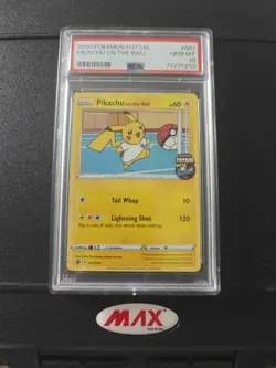 Pokemon Pikachu TCG Promo Card On the Ball Futsal, 001/005 PSA 10 - Image 1