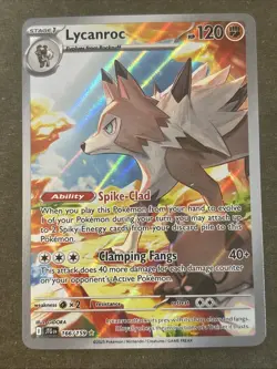 Lycanroc 166/159 Journey Together Full Art Ultra Rare Holo Pokemon Card NM - Image 1