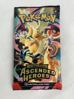 Pokemon TCG Mega Evolution Ascended Heroes English Booster Pack 10 Cards - Image 1