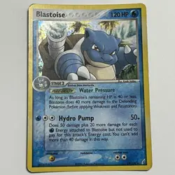 Pokemon Blastoise EX Crystal Guardians 014/100 Holo Rare 120 HP Card 2006 - Image 1