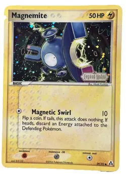 Pokemon TCG Magnemite 59/92 EX Legend Maker Stamped Reverse Holo NM - Image 1