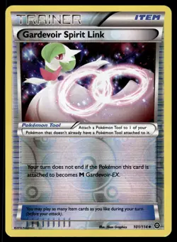 Gardevoir Spirit Link 101/114 Steam Siege Reverse Holo Uncommon Pokemon - Image 1