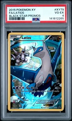 2015 Pokemon Latios Full Art Black Star Promos XY79 PSA 4 VG-EX - Image 1