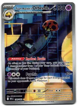Team Rocket's Orbeetle 198/182 - 🌊 Destined Rivals Pokemon TCG 🖤 - LP - Image 1