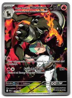 Team Rocket's Houndoom 191/182 - 🌊 Destined Rivals Pokemon TCG 🖤 - LP - Image 1