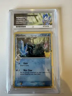 Pokemon TCG 2021 Black Star Promo Mimikyu SWSH136 Collector Chest Ace 6 - Image 1