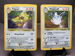 Pokemon TCG Jungle Set Holo Rare Collection Lot of 2 Cards -- WOTC VTG 1999 HP - Image 1