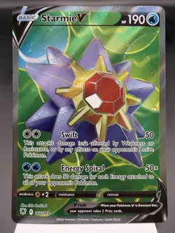 Starmie V 166/189 - Full Art Ultra Rare - Astral Radiance Pokemon Card MINT - Image 1