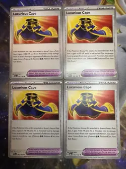 [4x Playset] Luxurious Cape 166/182 SV04: Paradox Rift Pokemon TCG FREE SHIP - Image 1