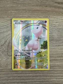 Pokemon Mew XY110 Black Star Promo Mythical Collection Full Art Holo Card - Image 1