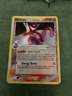 Pokemon TCG Mewtwo Delta Species Holofoil EX Delta Species Card 12/113 - Image 1