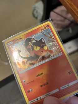 Litten - SM08 - Pokemon Sun & Moon Promo Holo Rare Card NM - Image 4