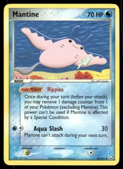 Pokemon Cards Mantine 45/109 NON HOLO EX Team Rocket Returns Uncommon NM - Image 1