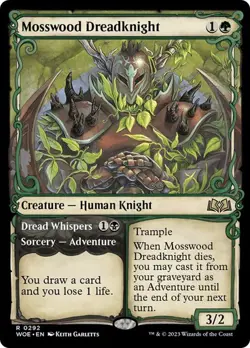 MTG - Mosswood Dreadknight - Showcase - Wilds of Eldraine - Magic the Gathering - Image 1