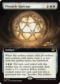 MTG - Pinnacle Starcage - Extended Art - Edge of Eternities Magic the Gathering - Image 1