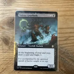 Sinister Gnarlbark (Extended Art) Commander: Lorwyn Eclipsed Regular - Image 1