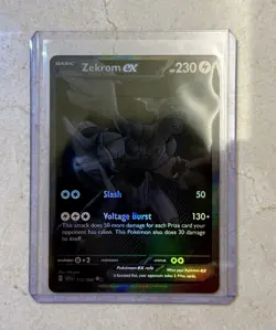 English Zekrom EX 172/086 RARE - Pokemon Black Bolt TCG Fresh MINT Condition - Image 2