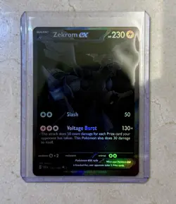 English Zekrom EX 172/086 RARE - Pokemon Black Bolt TCG Fresh MINT Condition - Image 3