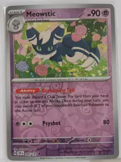 Pokemon - Meowstic 85/191 Surging Sparks Uncommon Reverse Holo 2024 NM - Image 1