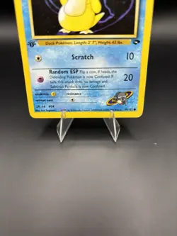 Sabrina's Psyduck 99/132 Gym Challenge Pokemon 1st Edition - MP - Image 3