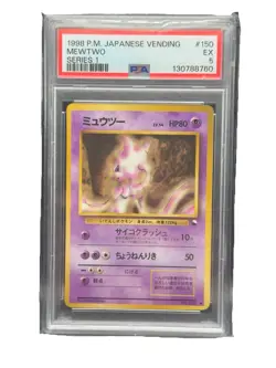1998 Pokemon Japanese Vending Series 1 #150 Mewtwo PSA 5 - Image 1