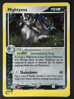 🌀 Mightyena 10/109 Ruby and Sapphire Holo *Swirl *LP Pokemon TCG - Image 5