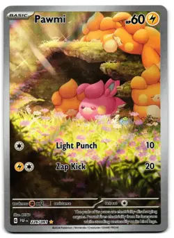Pawmi 226/091 - 🌊 Paldean Fates Illustration Rare Pokemon TCG 🖤 - LP - Image 1