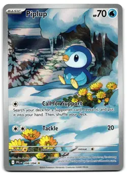 Piplup 098/094 - 🌊 Phantasmal Flames Illustration Rare Pokemon TCG 🖤 - NM - Image 1