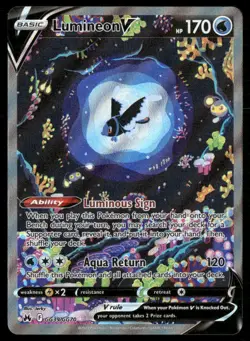 Lumineon V GG39/GG70 Holo V Rare 2023 Crown Zenith Galarian Gallery Pokemon LP - Image 1