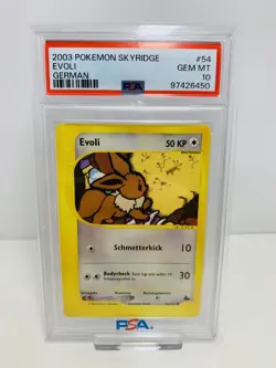 Pokemon Skyridge ☆ Evoli ☆ 54/144 ☆ PSA 10 ☆ Deutsch ☆ - Image 1